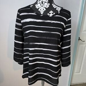 Express black and white blouse size M *